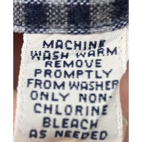 Vintage Polo Ralph Lauren Shirt Mens Large Blue White Gingham‎ GI Cotton 2000s - Picture 7 of 9